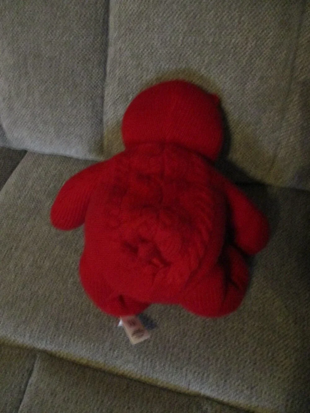Vintage 2005 Lullaby Red Cable knit Bear Baby Gap Musical RARE  Video